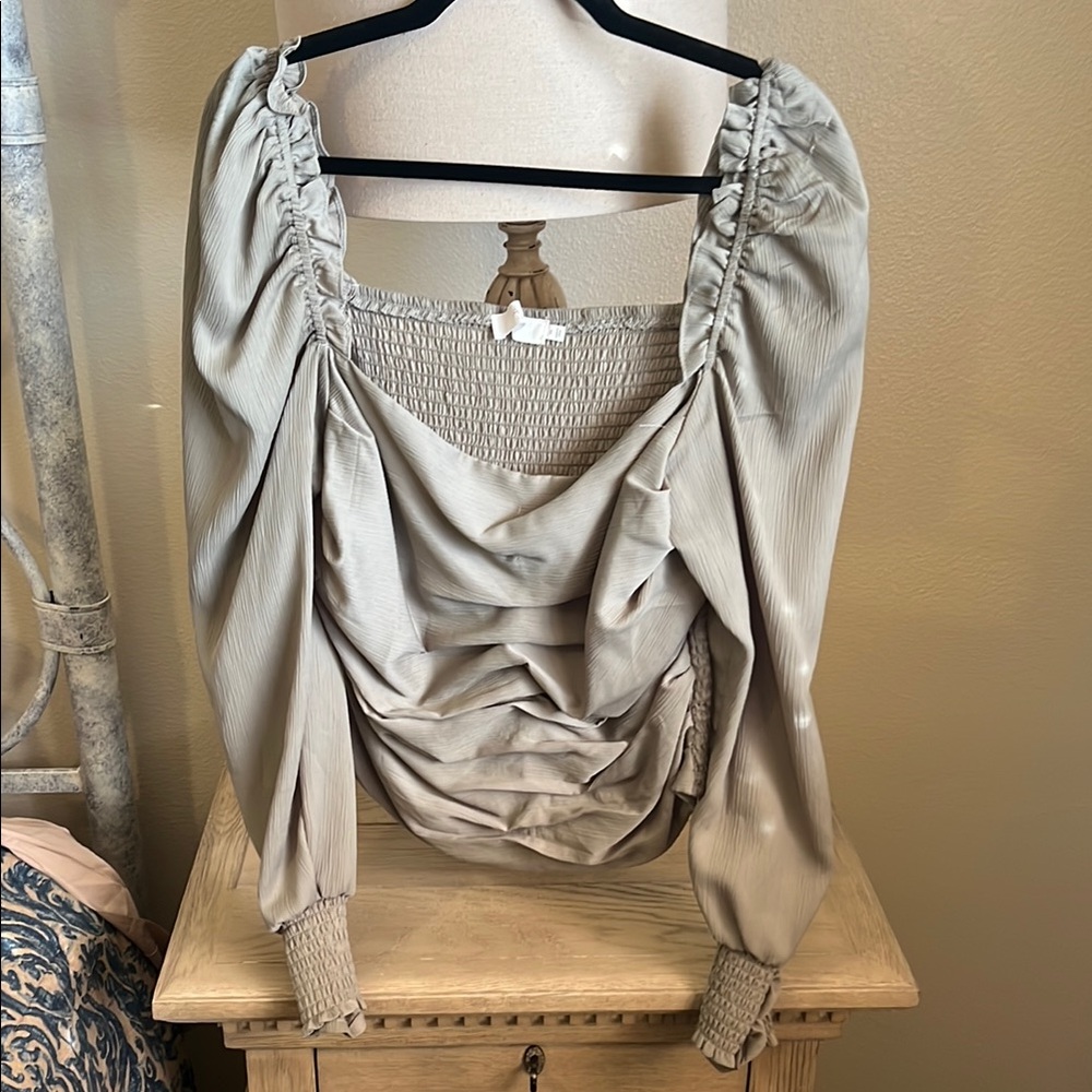 Elegant Ruched Blouse